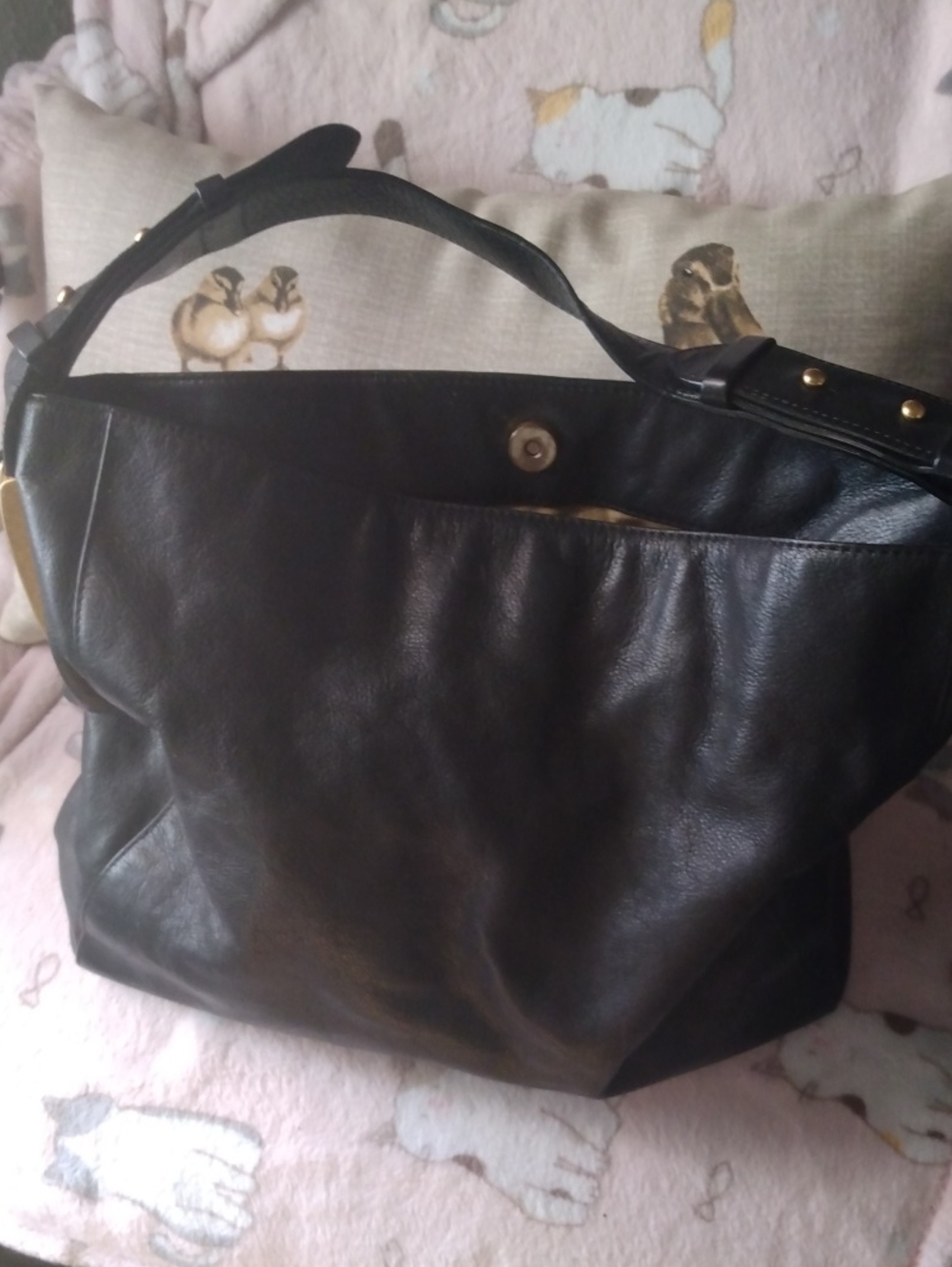Coccinelle Black Leather Shoulder Bag